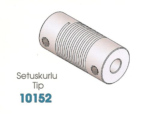 10152-6x6mm Paslanmaz Çelik Helıcal Kaplin